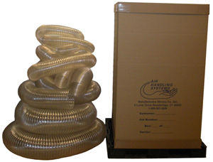 Flexible hose shipped in carton - 25' 10U30-C, 15' 08U30-C15, 15' 06U30-C15 15' 04U30-C15 Shipping carton 36